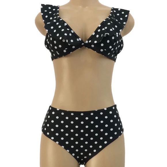 ♡ high waisted ruffle top bikini set ♡ - Picture 10 of 11